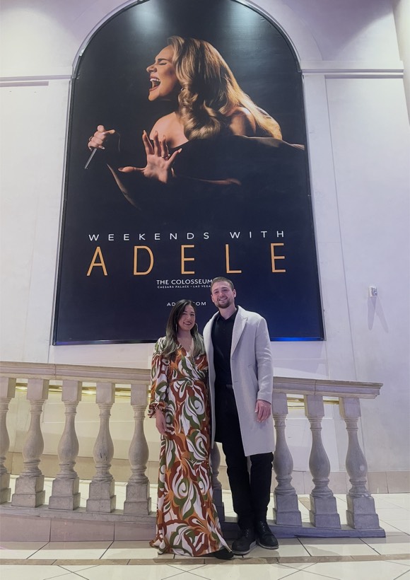 Chazlyn and Nicolas at an Adele show in Las Vegas