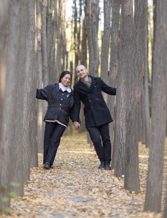 Chazlyn and Nicolas on their elopement day
