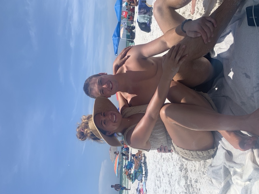 Chazlyn and Nicolas early in their relationship in 2020